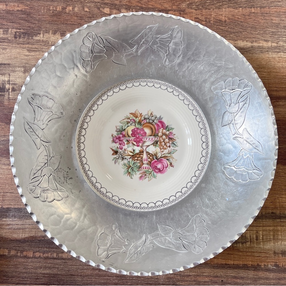 Triumph Limoges Farberwear 22K White Gold Imperial Victorian Antique Bowl USA